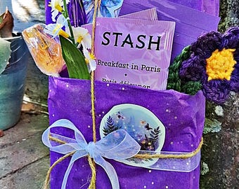 Cita a ciegas de lujo con un libro, mini biblioteca de misterio seleccionada, doble función, edición púrpura de misterio