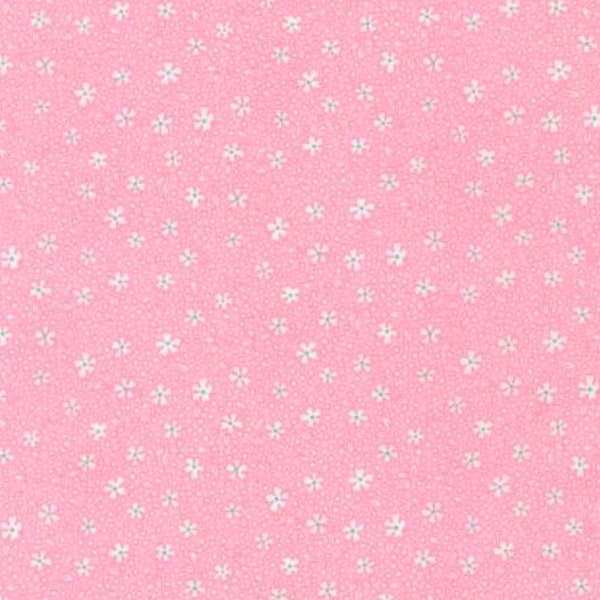 Darlene Zimmerman's pink,  reproduction fabric reminisent of 1930's style.