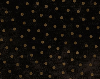 Maywood Studio's "Woolies" collection. Black with gold dots.