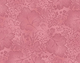 A Jinny Beyer Leaf Pattern in Magenta Color. | Etsy