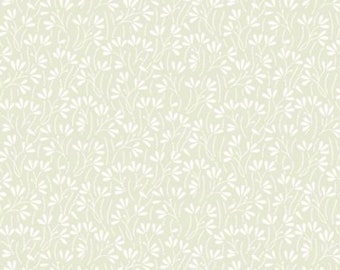 Wilmington Prints "Cream Sprouts" from the Cookie Dough & Sugar Cookies collection.