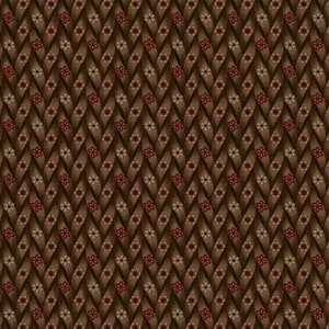 Pam Buda&#39;s &quot;Maple House&quot; reproduction fabric this is called Brown Maple Cupboard.