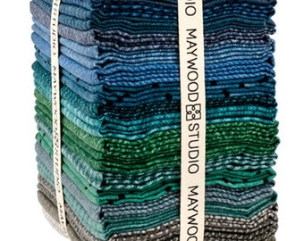 Maywood Woolies, flannel fat quarters.  From the Stormy Seas collection.