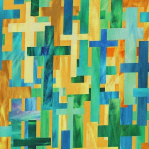 Spirit of Love cross upon cross design by Deborah Edwards.