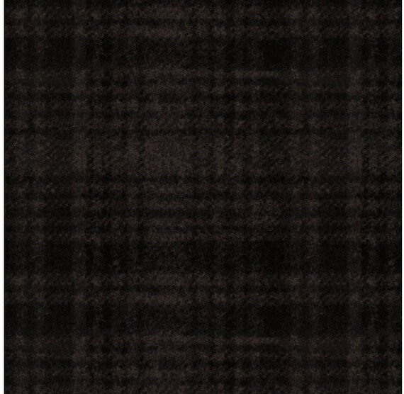 Maywood Flannel Black and Mocha Plaid 