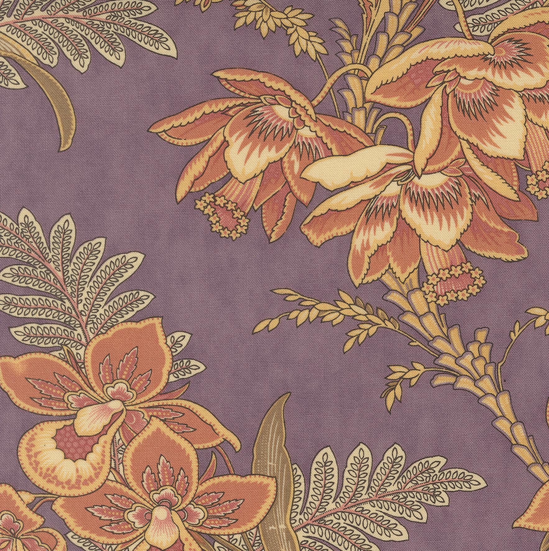 Wild Orchid Line of Fabric by Blackbird Designs for Moda. Color