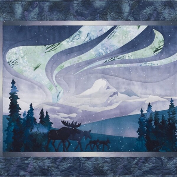 Aurora Ridge "Glacier Lights" quilt pattern by McKenna Ryan.