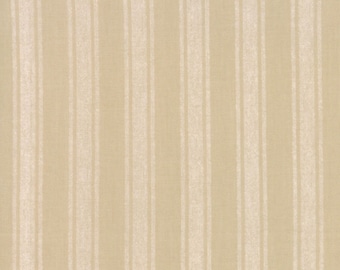 Bayberry Ticking stripe.  Tea color with cream stripes.