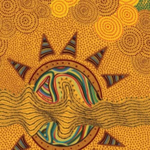 Australian Outback design. &quot;Sunset Night Dreaming&quot;.