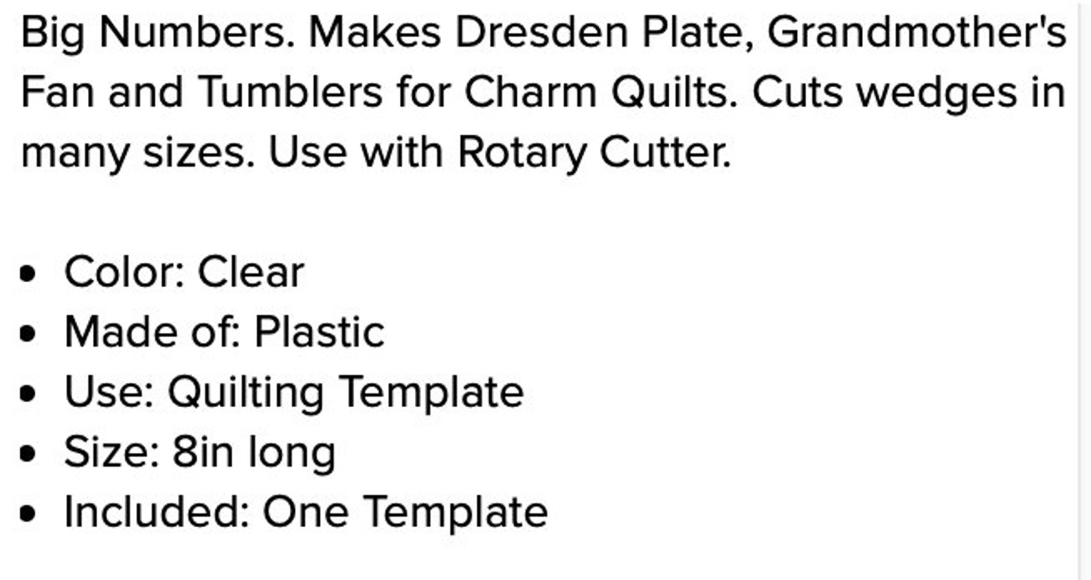 Easy Dresden Ruler by Darlene Zimmerman. - Etsy