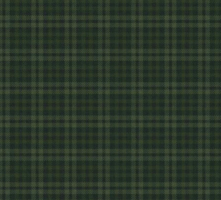 Dark blue & green plaid flannel from the Scrappensance line by Kim Diehl.