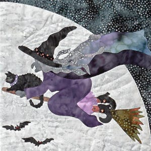McKenna Ryan&#39;s &quot;Witchy Poo&quot; applique pattern.