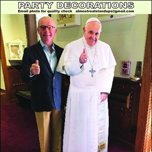 Custom Cardboard Cutouts with Easel on the back. Send photo for quality check before purchasing