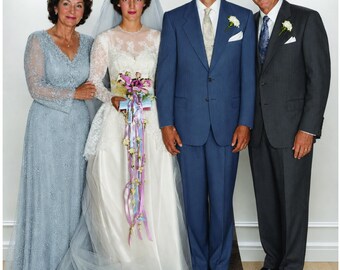 Now and Then Wedding Photo Life Size Cardboard Cutout Prop