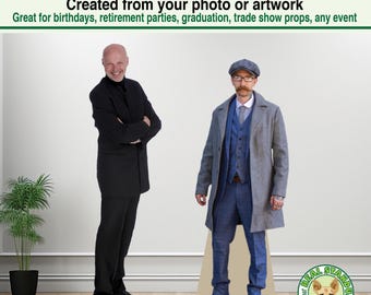 Life Size Cardboard Cutout Standup from your photo or graphic with easel on the back