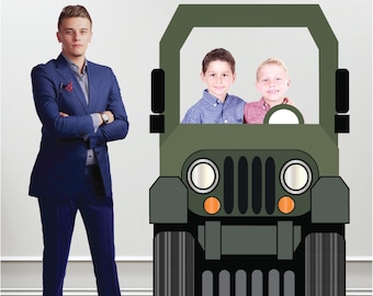 Custom Military Truck Cardboard Cutout | Kids Birthday Party Standee