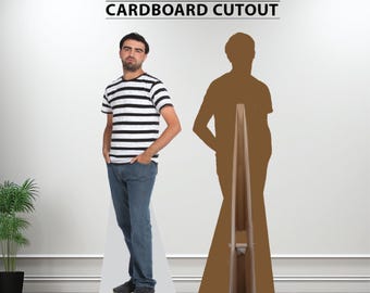 Life Size Memorial Cardboard Cutout: Celebration of Life Photo Prop