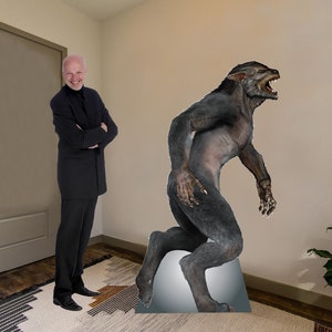 Scary Werewolf cardboard cutout, Halloween Props, Halloween Party Decorations