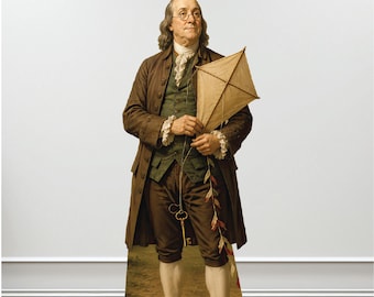 Ben Franklin Cardboard Cutout | Historical Life Size Standee Prop