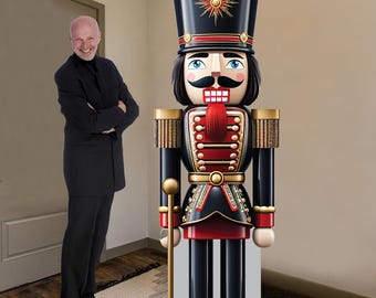 Nutcracker Cardboard Cutout, free standing with easel on the back.
