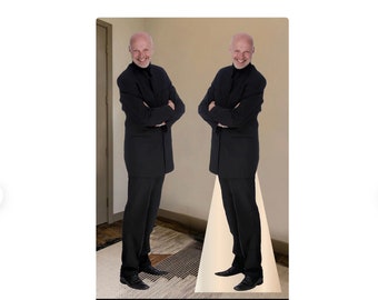 Custom Life Size Cardboard Cutout Prop Personalized from your photo, full body cutout with easel on the back