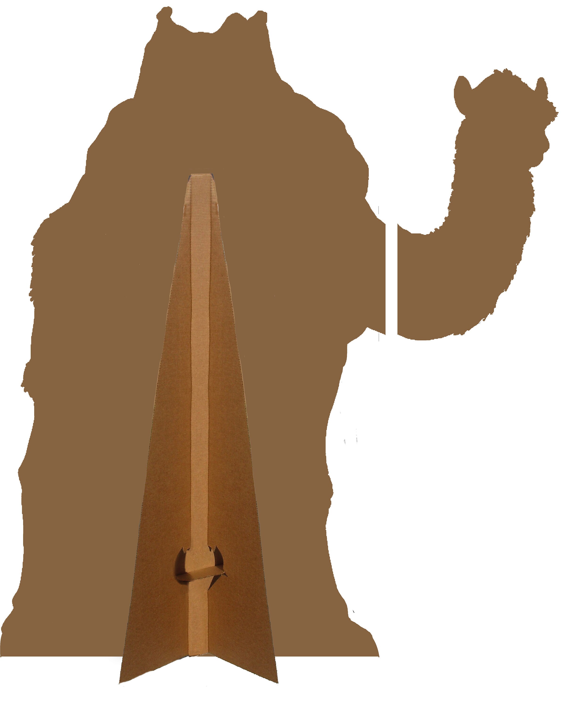 Arabian Camel Cardboard Cutout Prop With Easel on the Back to Make 