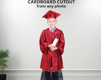 Class of 2026 Graduation Standup Party Props from your photo with easel on the back