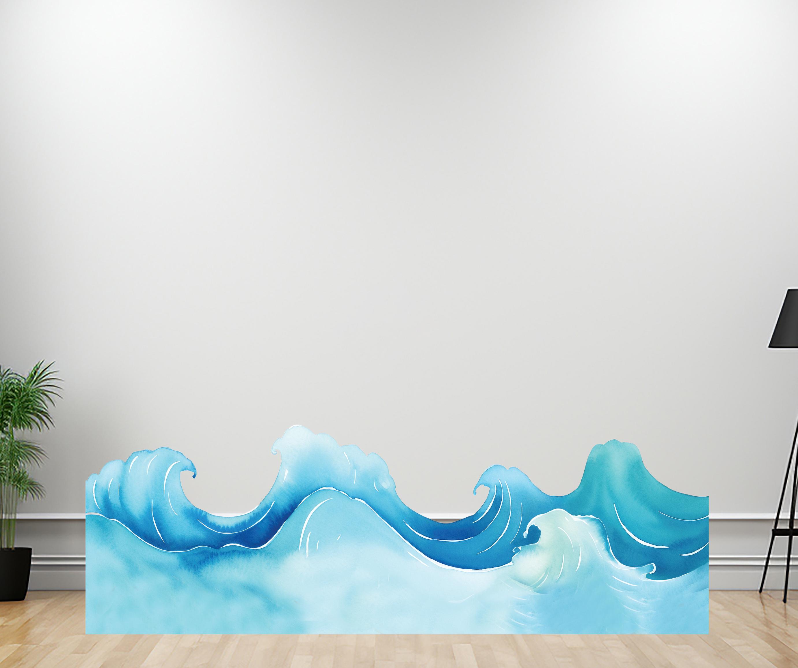 Ocean Wave, Sea Turtle, Octopus and Shark Cardboard Cutout Props