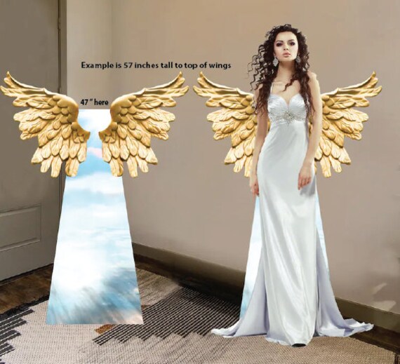 Angel Wings Cardboard Cutout Prop With Easel on the Back - Etsy