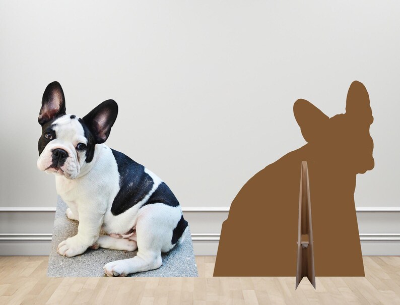 Figura de cartón personalizada de perro a tamaño real para fotos. imagen 2