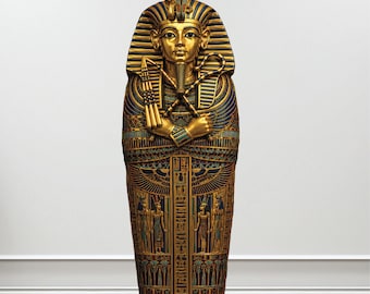 Egyptian Sarcophagus Cardboard Cutout King Tut Pharaoh Tomb Stage Prop