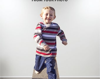 2nd Birthday Life Size Photo Cardboard Cutout party decoration, from your photo, easel on the back. Can be for any age birthday or any event