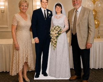 Wedding Anniversary Life Size Standup Photo Prop Cardboard Cutout