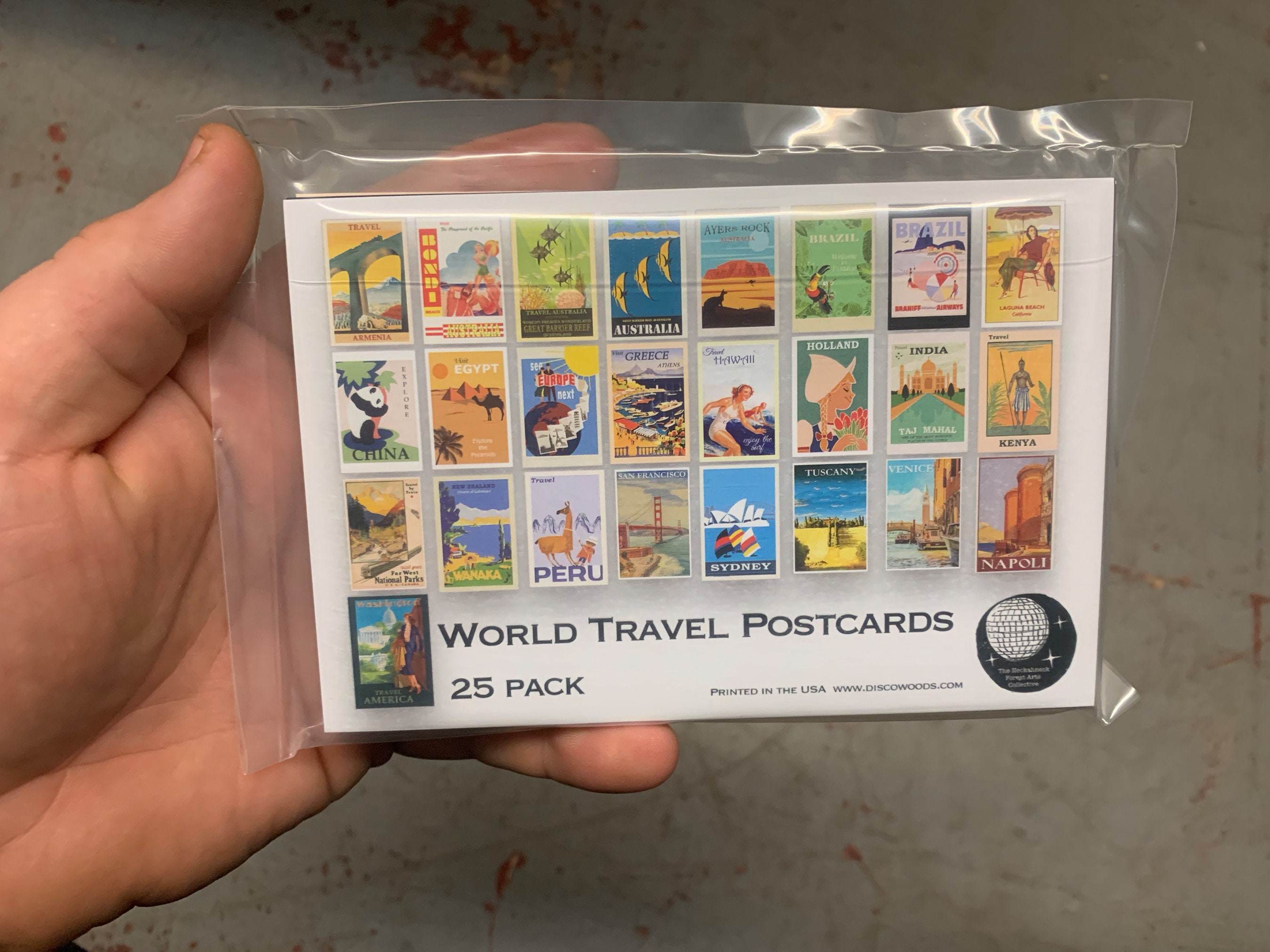 World Travel Postcard Set Set of 25 Postcards Vintage Etsy