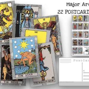 Tarot Postcard Set - Set of 22 Postcards - The Major Arcana