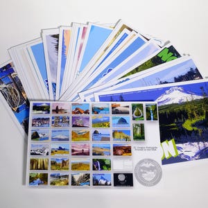 Oregon Postkarten Set - Set mit 31 Postkarten - Vintage - Natur - Scrapbooking Postkarten