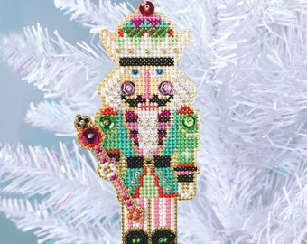 Nutcracker King - Satsuma Street - Christmas Ornament cross stitch pattern PDF - Instant download