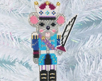 Mouse King - Satsuma Street - Nutcracker Christmas Ornament cross stitch pattern PDF - Instant download