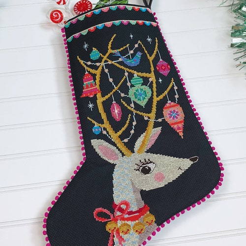 Nutty or Nice Satsuma Street Cross Stitch Christmas Stocking Etsy