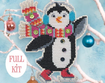 KIT - Cool Kid - Satsuma Street - Christmas ornament cross stitch kit