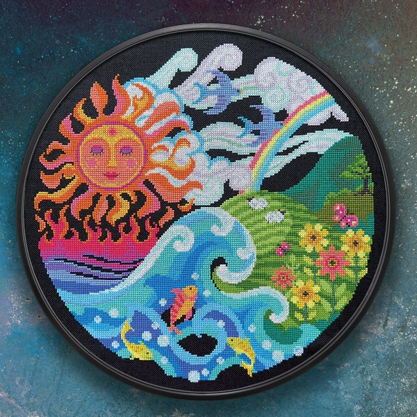 The Four Elements - Satsuma Street - Digital PDF Pattern