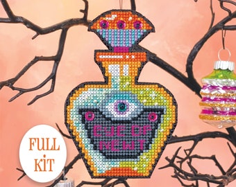 KIT - Eye of Newt - Satsuma Street - Halloween Ornament cross stitch kit