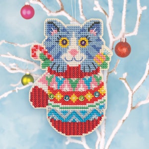 Sky-high Santa Satsuma Street Cross Stitch Christmas Stocking Pattern  Instant Download PDF 