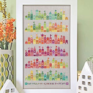 Local Conditions Temperature Chart - Satsuma Street cross stitch pattern PDF - instant download