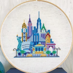 Pretty Little New York - Satsuma Street Modern Cross stitch pattern PDF - Instant download