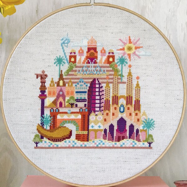 Pretty Little Barcelona - Satsuma Street Modern cross stitch pattern PDF - Instant download