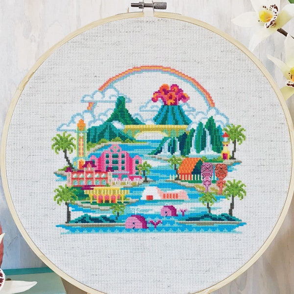 Hawaiian Cross Stitch Patterns Etsy