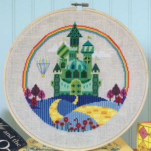 The Emerald City  Wizard of Oz  Satsuma Street cross stitch image 1
