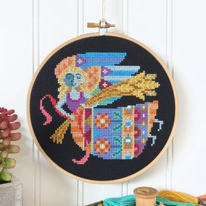 Virgo - zodiac sign - Satsuma Street modern cross stitch pattern PDF - Instant download