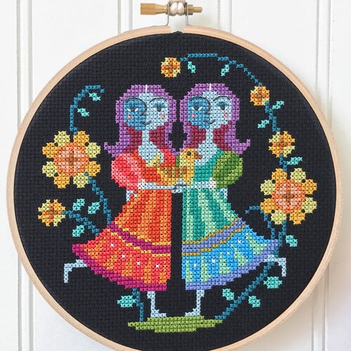 Capricorn Zodiac Sign Satsuma Street Modern Cross Stitch Etsy